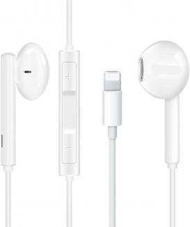 In-Ear Headphones Wired Hi-Res Extra Bass Earphones HiFi-Audio Stereo Earbuds Volume Control Noise Isolating with Microphone Compatible For iPhone 14 Pro Max/13/12/Mini/SE/11/XS Max/X/XR/8 Plus/7 